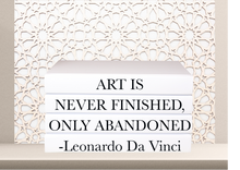 Load image into Gallery viewer, Art is never finished, only abandoned. - Leonardo Da Vinci . home decor quote books , CUsTOM handmade BOOKS,  made to order , decorative books with blank pages , personalised  bespoke books unique gift decor , memory books , custom journals , stylish  Unique office decor , Handmade office decor , Colorful Handmade home decor , Customizable books , 