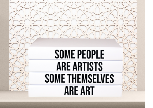 Some people are artists , some themselves are art  , QUOTE HOME DECOR BOOKS , CUsTOM handmade BOOKS,  made to order , decorative books with blank pages , personalised  bespoke books unique gift decor , memory books , custom journals , stylish  Unique office decor , Handmade office decor , Colorful Handmade home decor , Customizable books , 