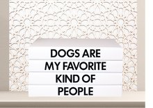 Load image into Gallery viewer, &#39;&#39; Dogs are my favourite kind of people &quot; - Quote book set / Blank Page Books  - Home decor - Coffee Table Books