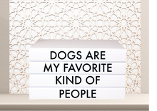 Load image into Gallery viewer, &#39;&#39; Dogs are my favourite kind of people &quot; - Quote book set / Blank Page Books  - Home decor - Coffee Table Books