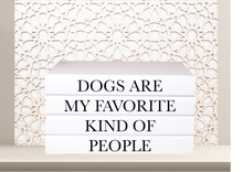 Load image into Gallery viewer, &#39;&#39; Dogs are my favourite kind of people &quot; - Quote book set / Blank Page Books  - Home decor - Coffee Table Books