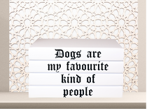 Load image into Gallery viewer, &#39;&#39; Dogs are my favourite kind of people &quot; - Quote book set / Blank Page Books  - Home decor - Coffee Table Books