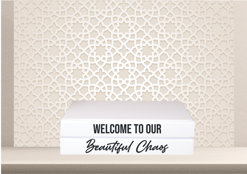 Welcome to our beautiful chaos quote home decor books , CUsTOM handmade BOOKS,  made to order , decorative books with blank pages , personalised  bespoke books unique gift decor , memory books , custom journals , stylish  Unique office decor , Handmade office decor , Colorful Handmade home decor , Customizable books , 