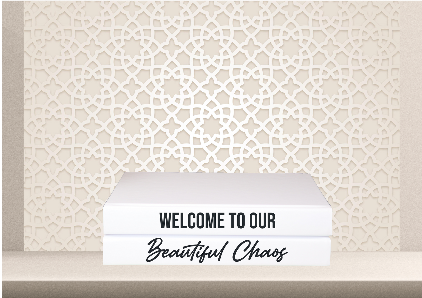 Welcome to our beautiful chaos quote home decor books , CUsTOM handmade BOOKS,  made to order , decorative books with blank pages , personalised  bespoke books unique gift decor , memory books , custom journals , stylish  Unique office decor , Handmade office decor , Colorful Handmade home decor , Customizable books , 