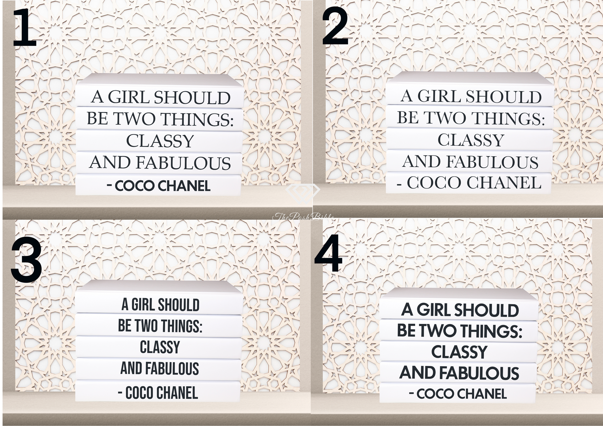 Buy Coco Chanel, Decorative Quote Book Set, The Best Things in