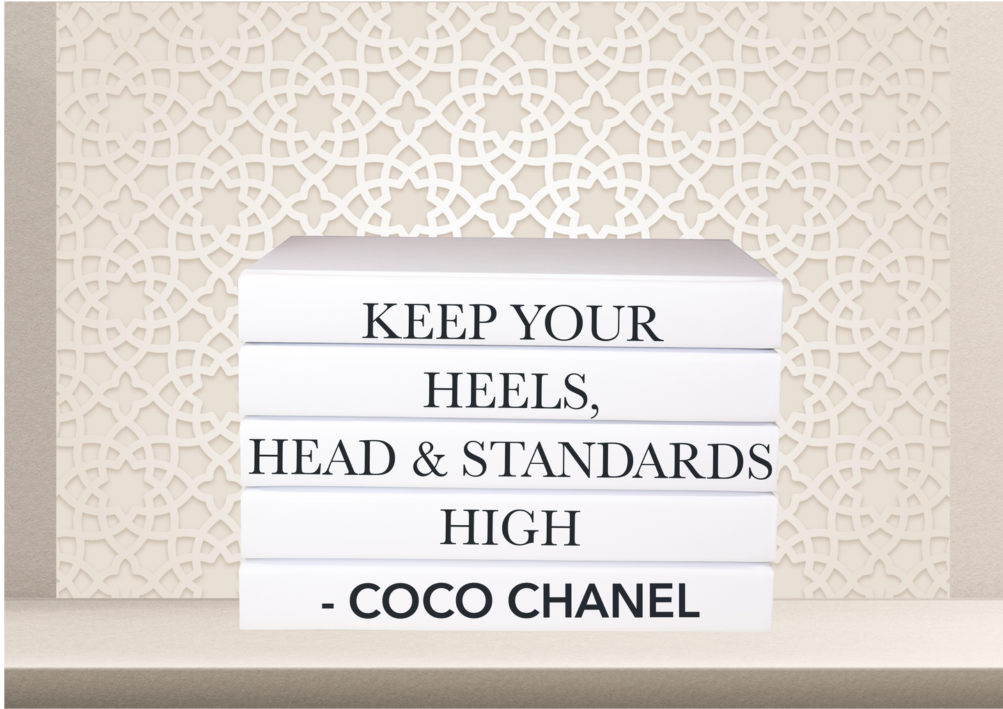 Keep your heels, head and standards high - Coco Chanel  - Home