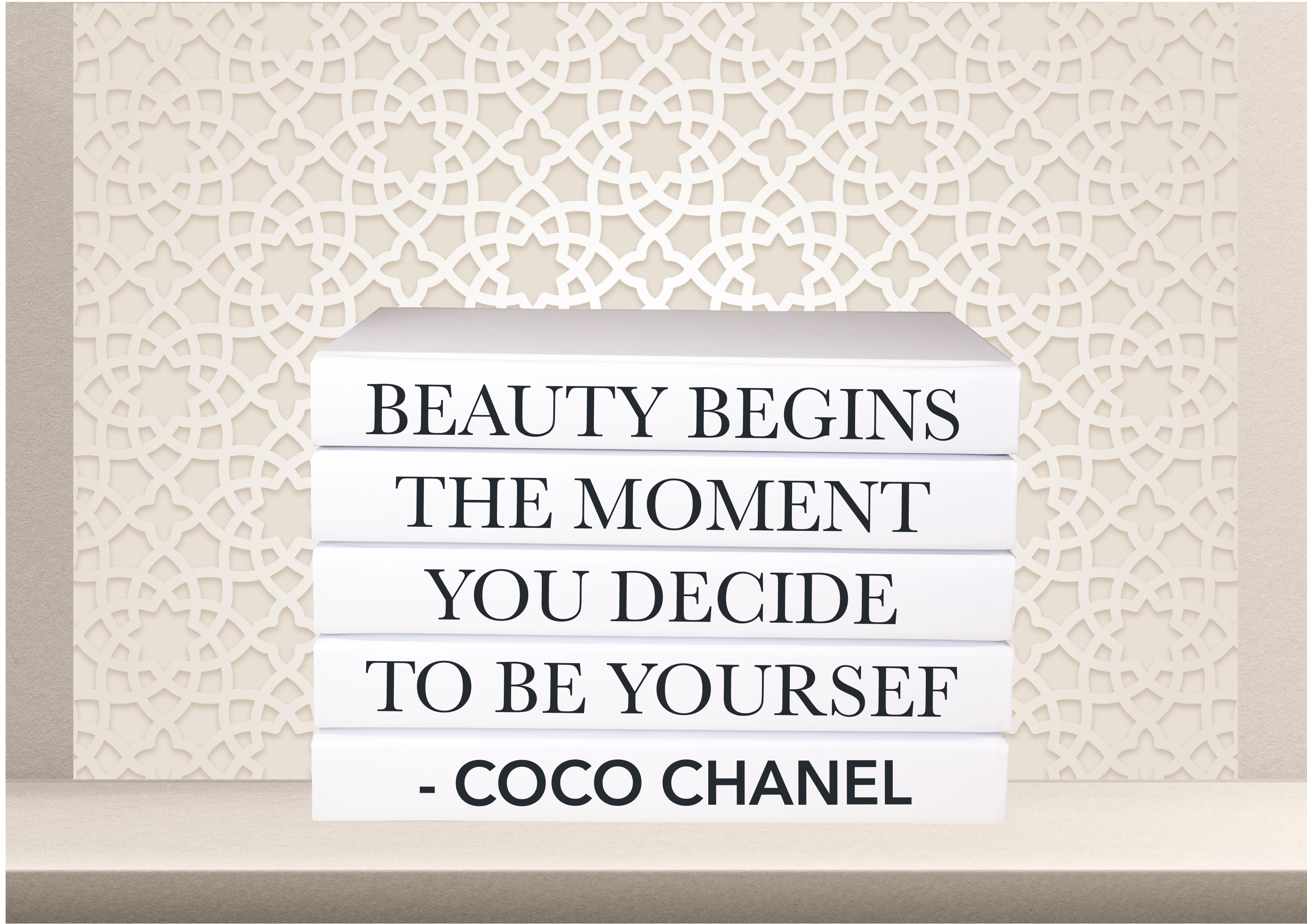 Coco Chanel Quote Beauty begins in the moment you decide to be yourself