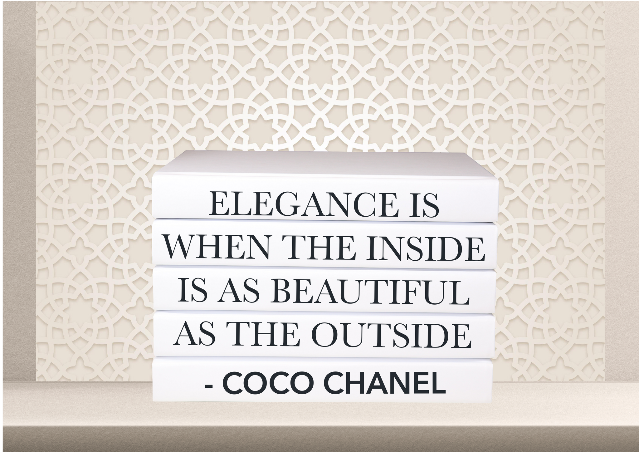Elegance is when the inside is as beautiful as the outside - Coco