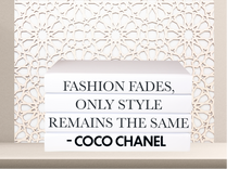 Load image into Gallery viewer, Quote Home Decor book set “ Fashion fades , only style remains the same - Coco Chanel&quot; Blank Page Books  -