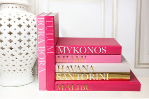 1 Book of Your Choice , GOLD & pink Decorative City Books  - New York, London, Paris, Milan, Fashion Cities, Book Decor , Fashion Books