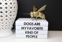 Load image into Gallery viewer, Dogs are my favourite kind of people  books , CUsTOM handmade BOOKS,  made to order , decorative books with blank pages , personalised  bespoke books unique gift decor , memory books , custom journals , stylish  Unique office decor , Handmade office decor , Colorful Handmade home decor , Customizable books 