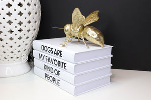 '' Dogs are my favourite kind of people " - Quote book set / Blank Page Books  - Home decor - Coffee Table Books