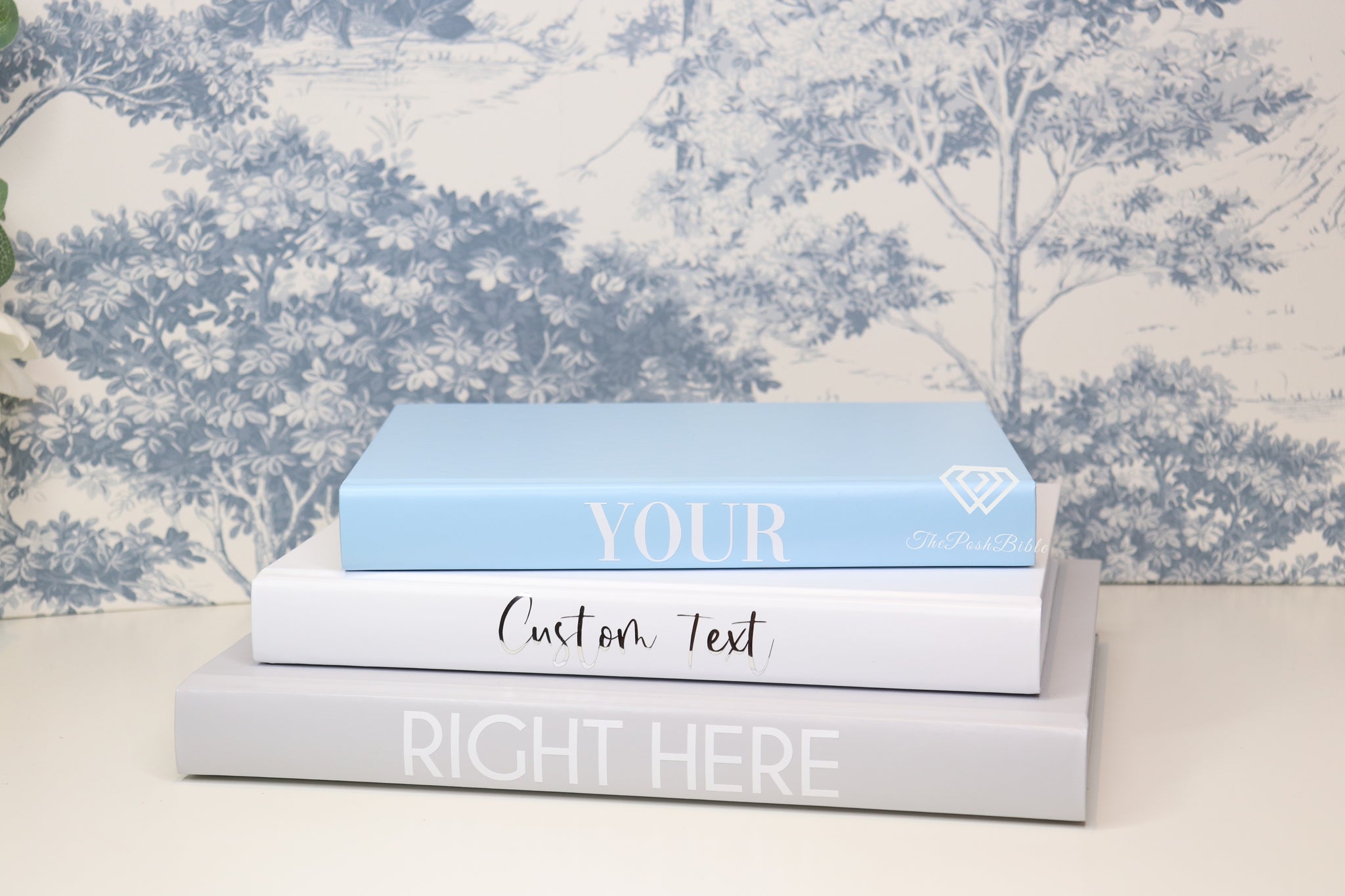 Personalised Blank Book set - Home decor - Coffee Table Books
