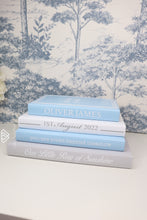 Load image into Gallery viewer, BABY BOY BIRTH Details Book Set in BLUE / Bespoke Custom Books / Blank Pages