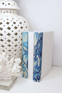 Blue Marble Blank Book set of 3 - Home decor - Coffee Table Books