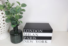 Load image into Gallery viewer, Decorative Blank Book Set of 4 - New York, London, Paris, Milan, Fashion Cities, Book Decor , Fashion Books