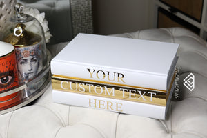 Personalised Blank Book set - Home decor - Coffee Table Books